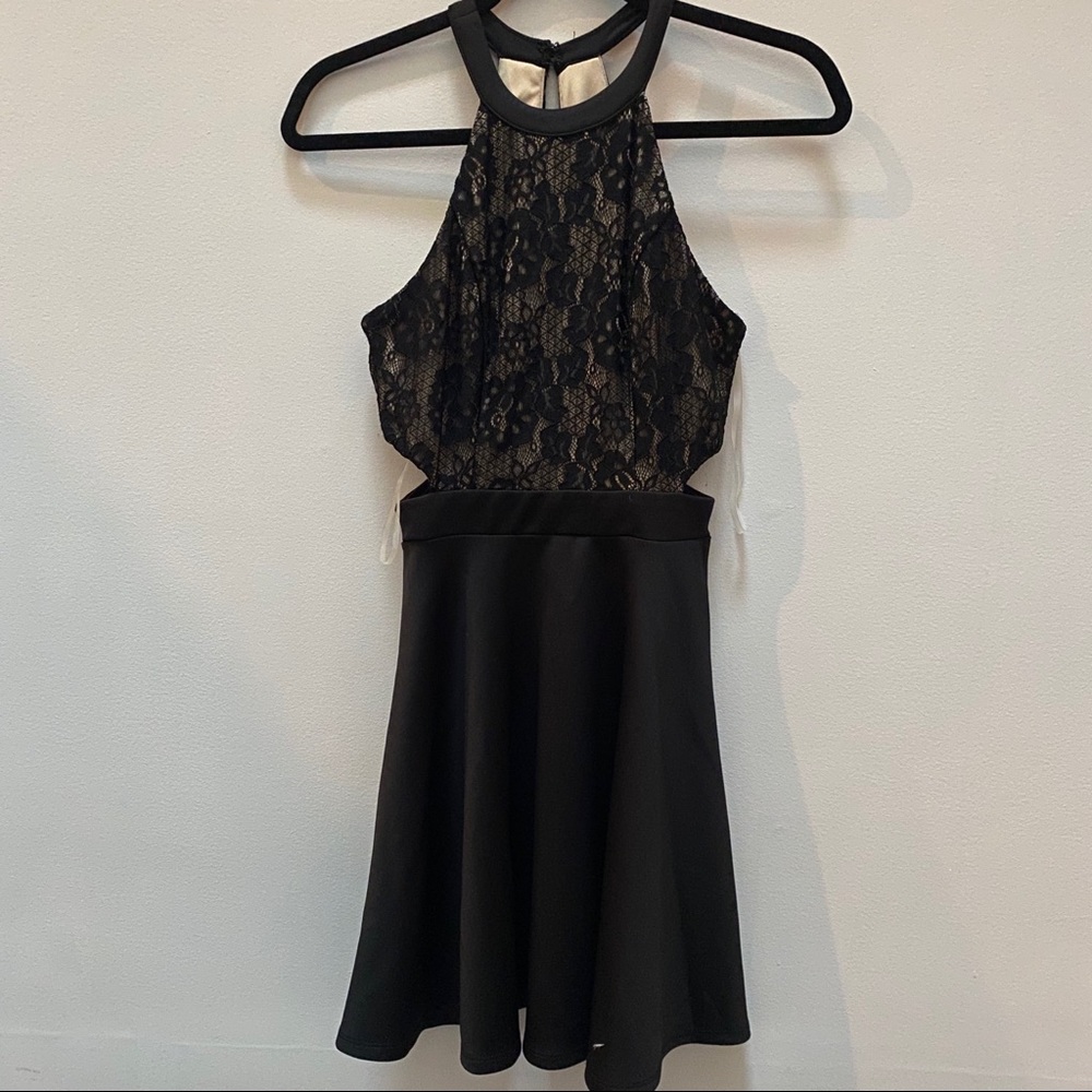 NWT Black Lace Speechless Cutout Dress Size 3